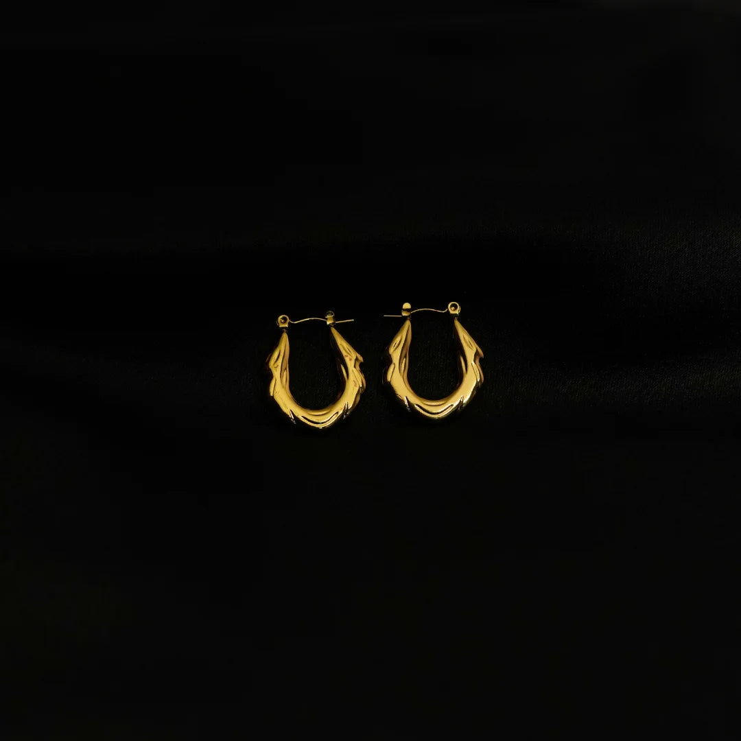 Golden Flame Earrings