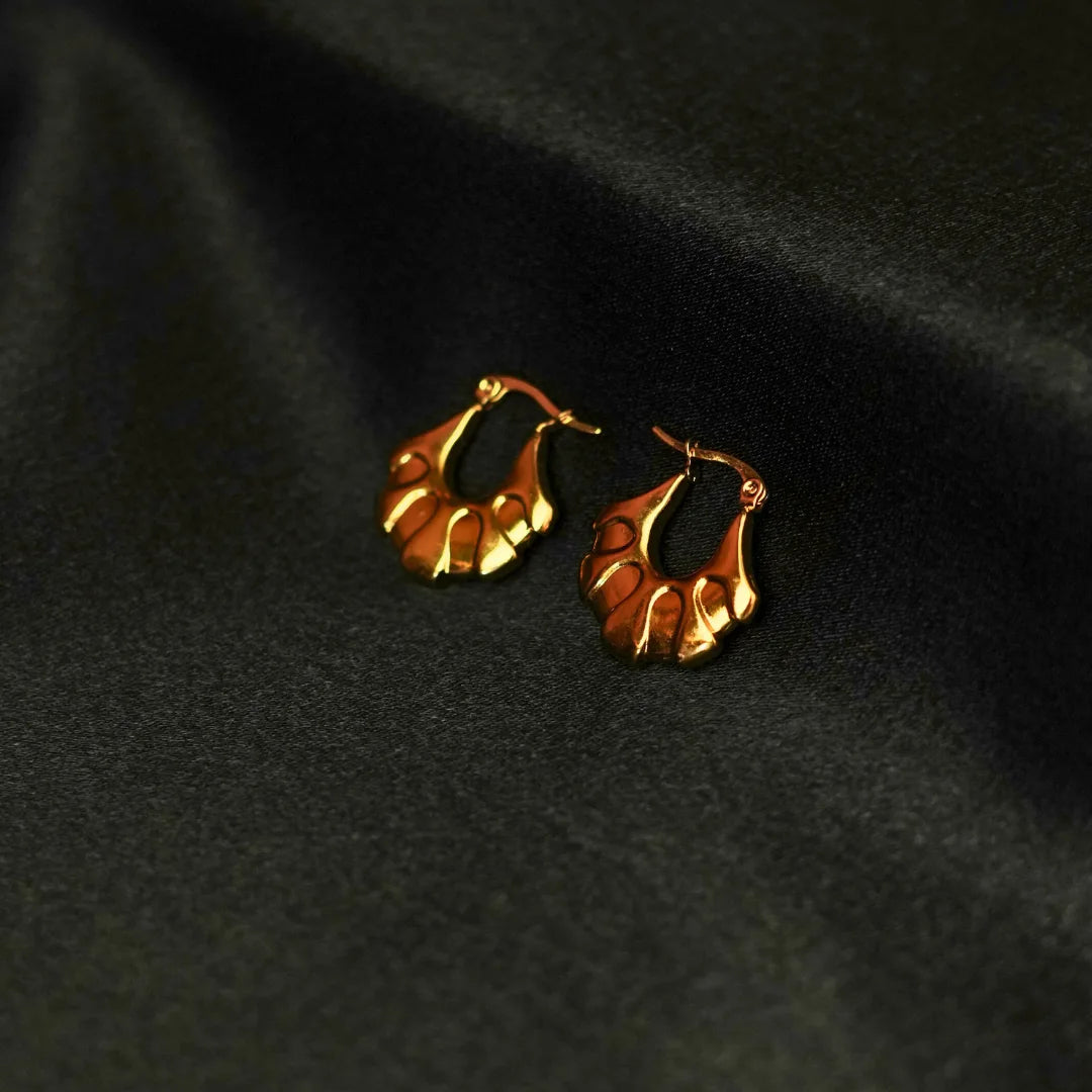 Golden Wave Hoops