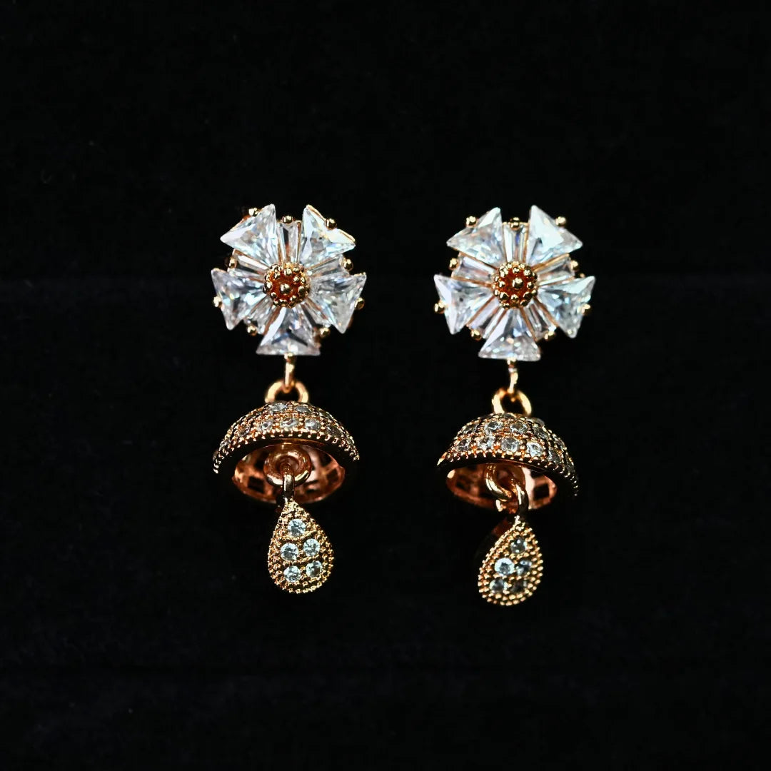 Dazzle Bloom Jhumkis