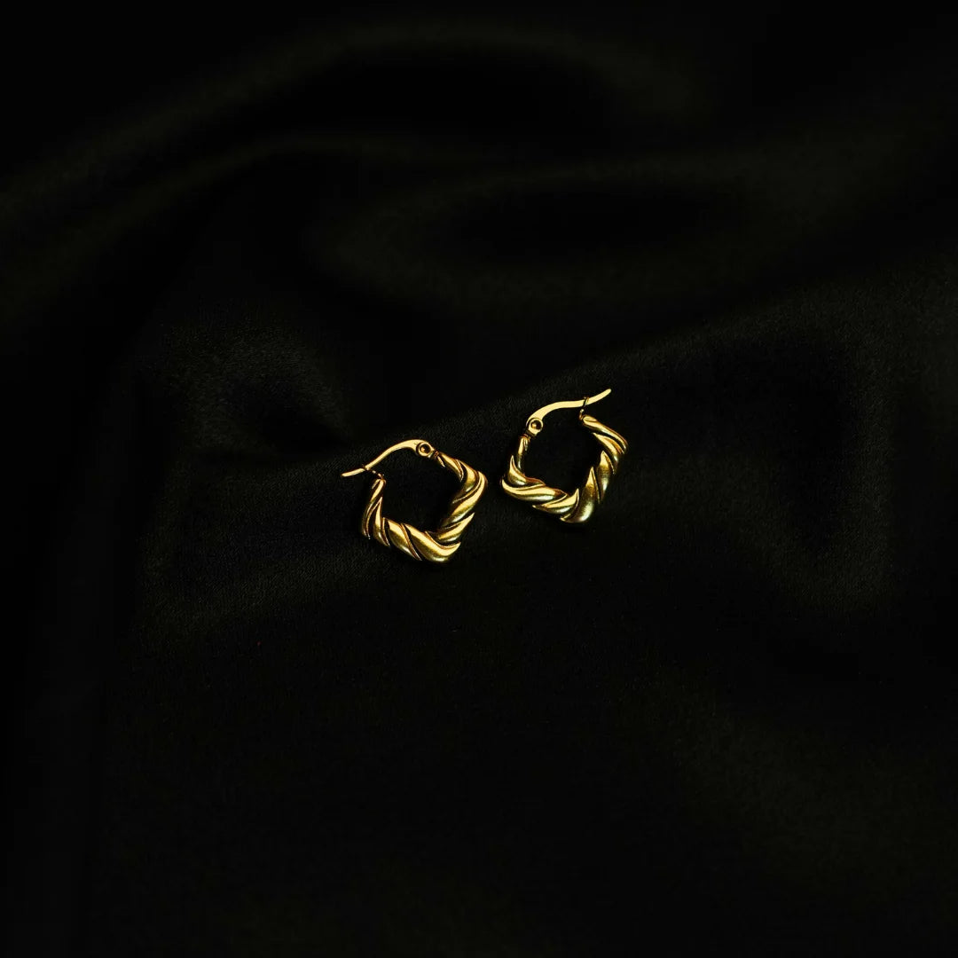 Golden Twist Earrings