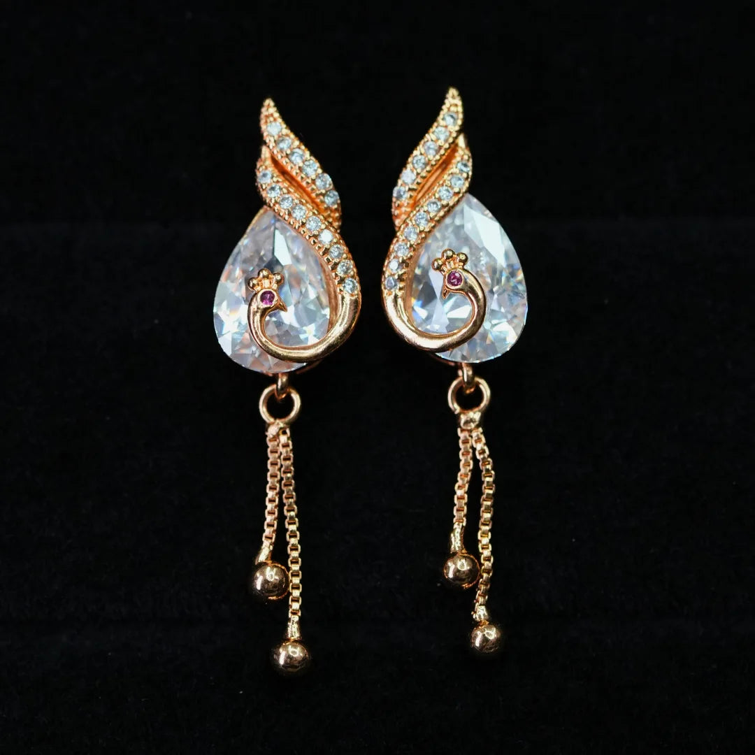 Crystal Swirl Grace Earrings