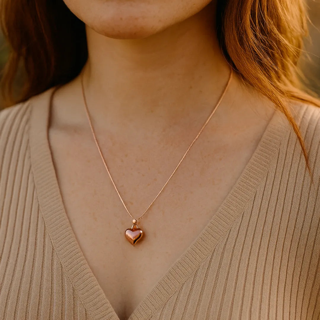 Rose Heart Necklace