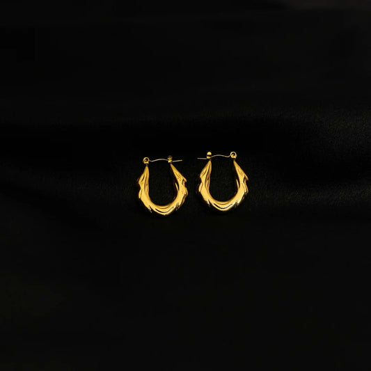 Golden Flame Earrings