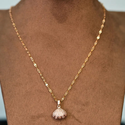 Golden Seashell Necklace