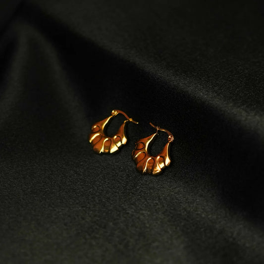 Golden Wave Hoops