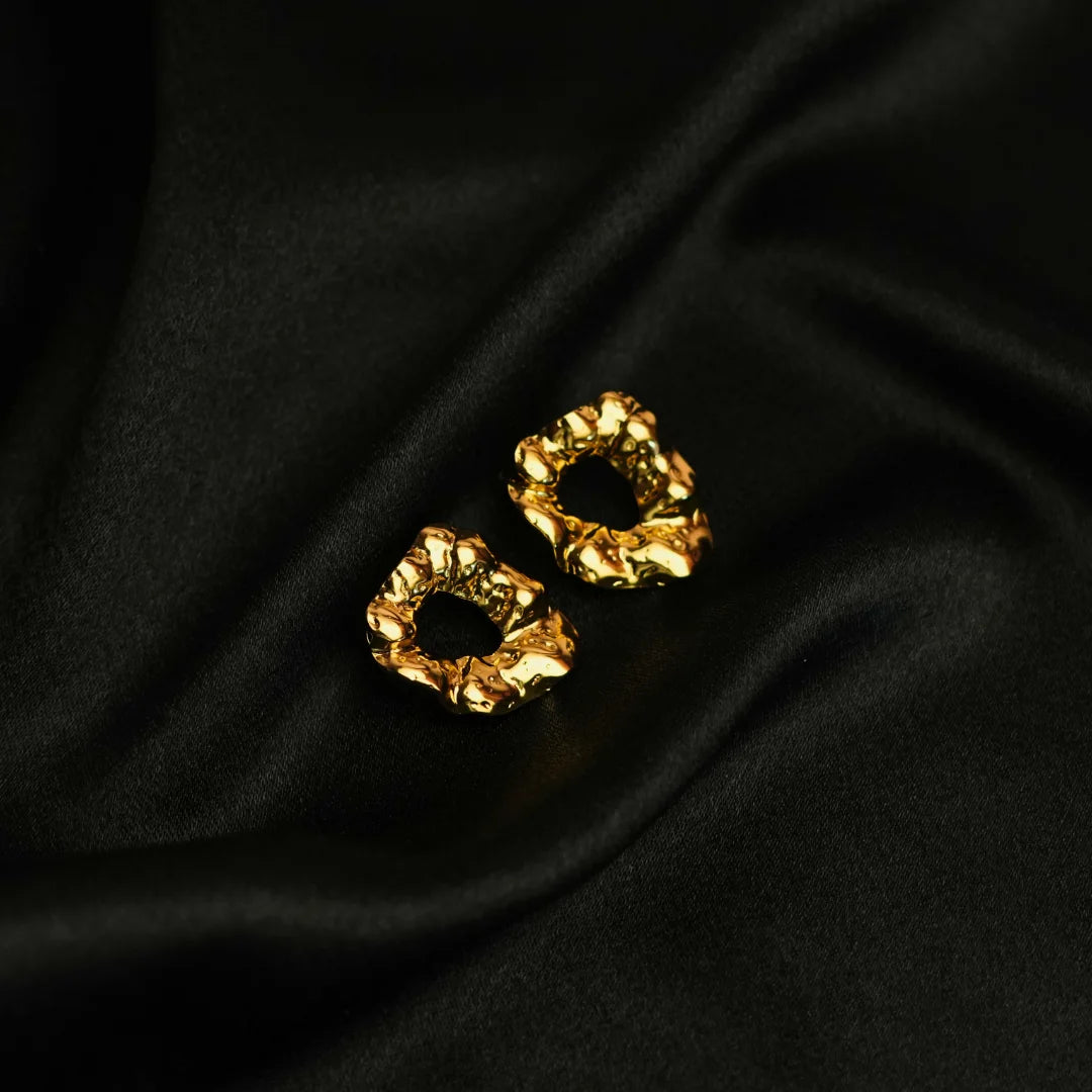 Golden Rock Earrings