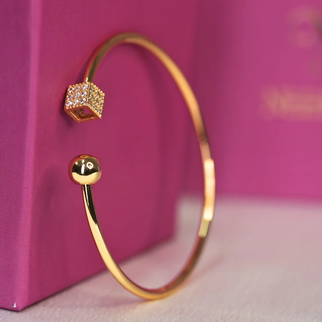 Golden Cube Bracelet