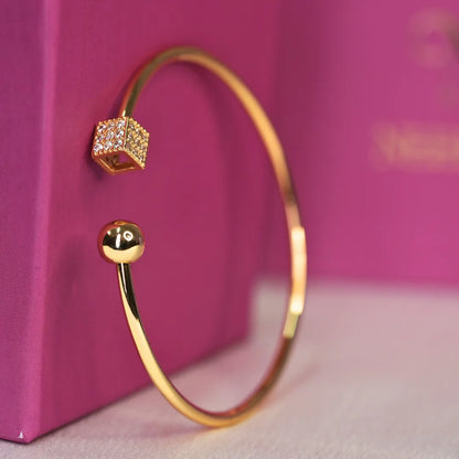 Golden Cube Bracelet