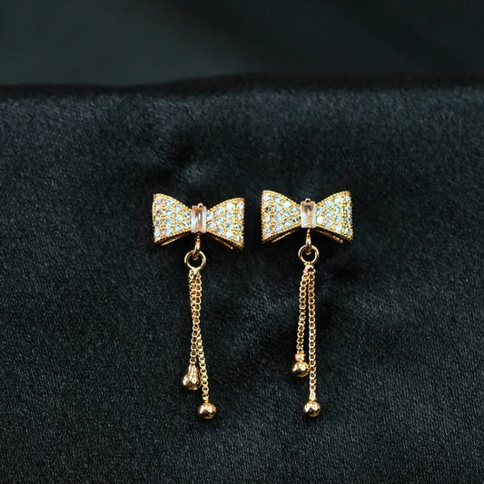 Sparkling Bow Earrings