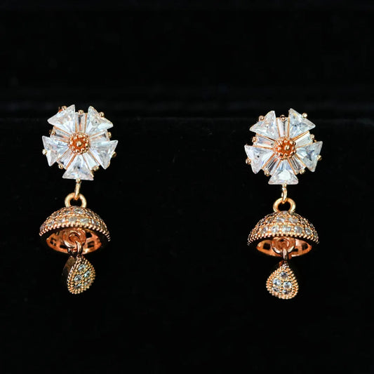 Floral Jhumka Earrings