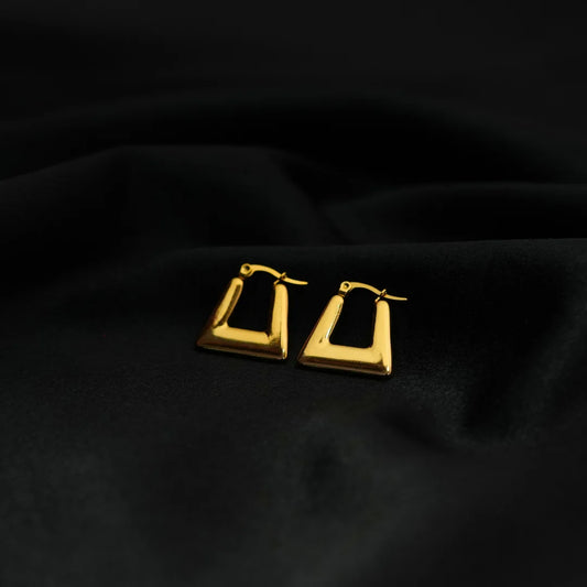 Golden Frame Earrings
