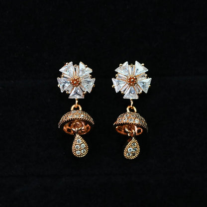 Dazzle Bloom Jhumkis