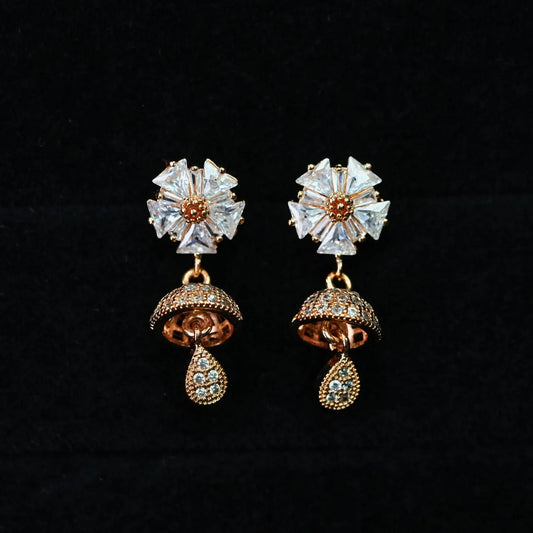 Dazzle Bloom Jhumkis