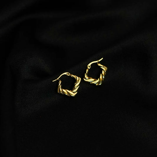 Golden Twist Earrings