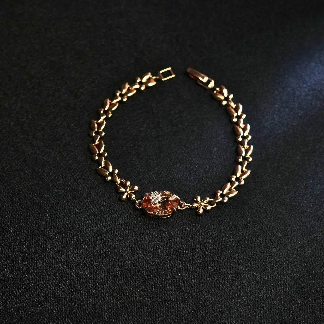 Citrine Charm Bracelet