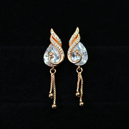 Crystal Swirl Grace Earrings