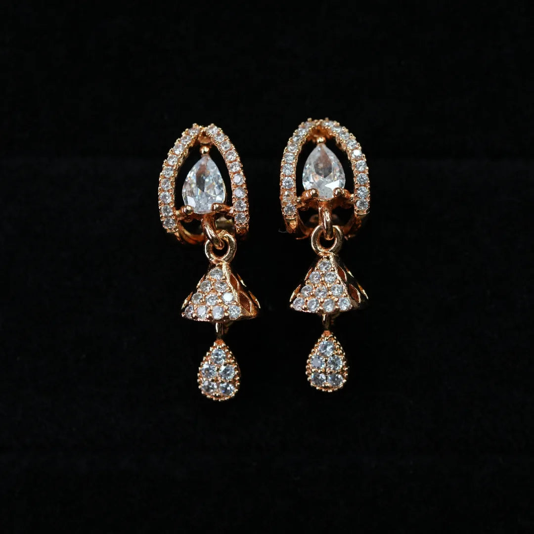 Gold Veil Danglers