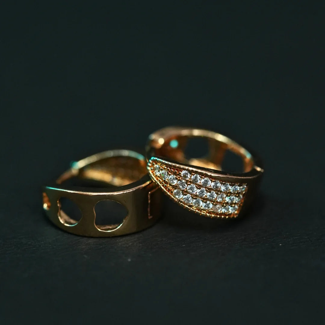 Beaded Gleam Hoops