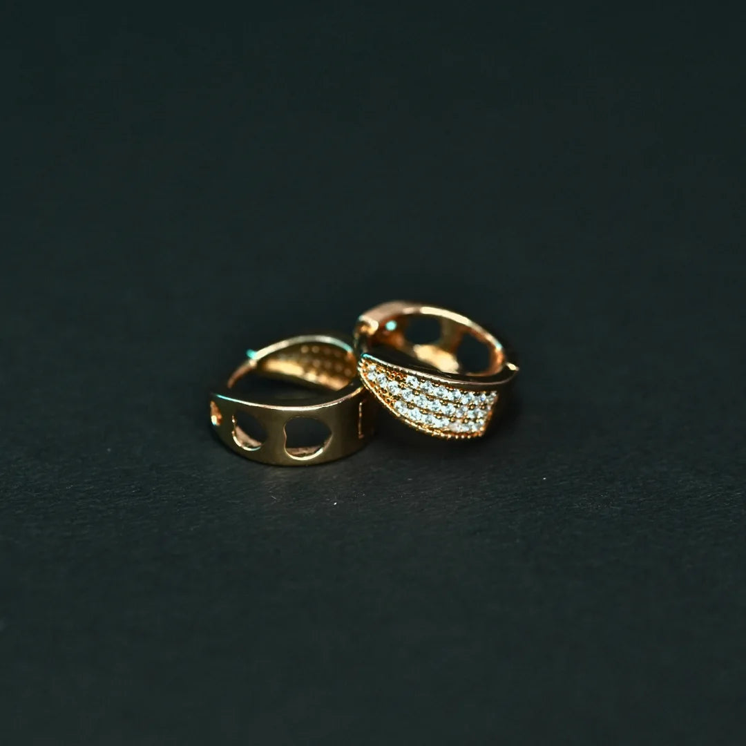 Beaded Gleam Hoops