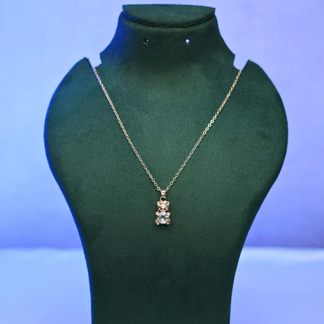 Sparkle Teddy Necklace