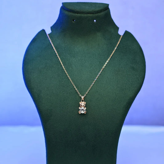 Sparkle Teddy Necklace