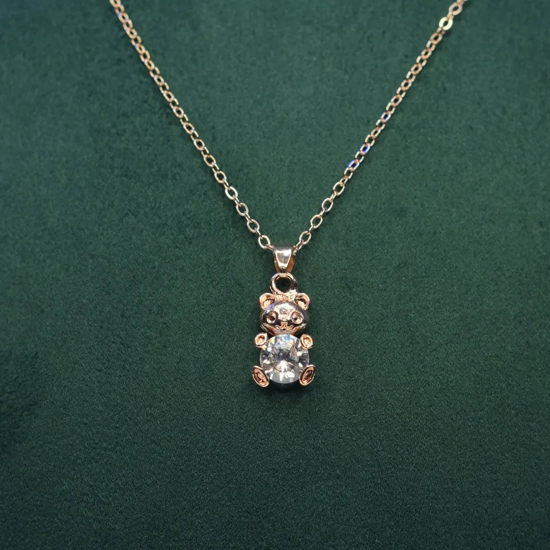 Sparkle Teddy Necklace