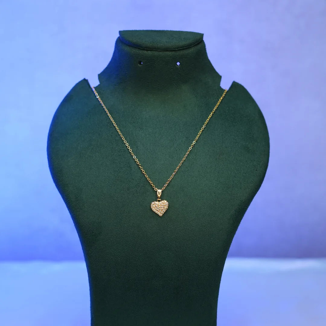 Glitter Heart Necklace