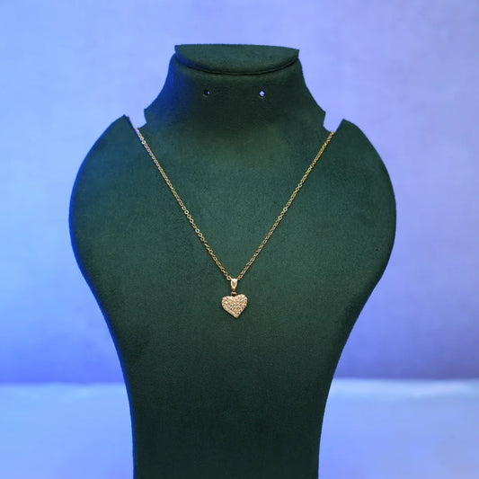 Glitter Heart Necklace