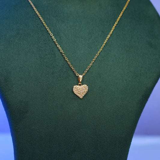 Glitter Heart Necklace